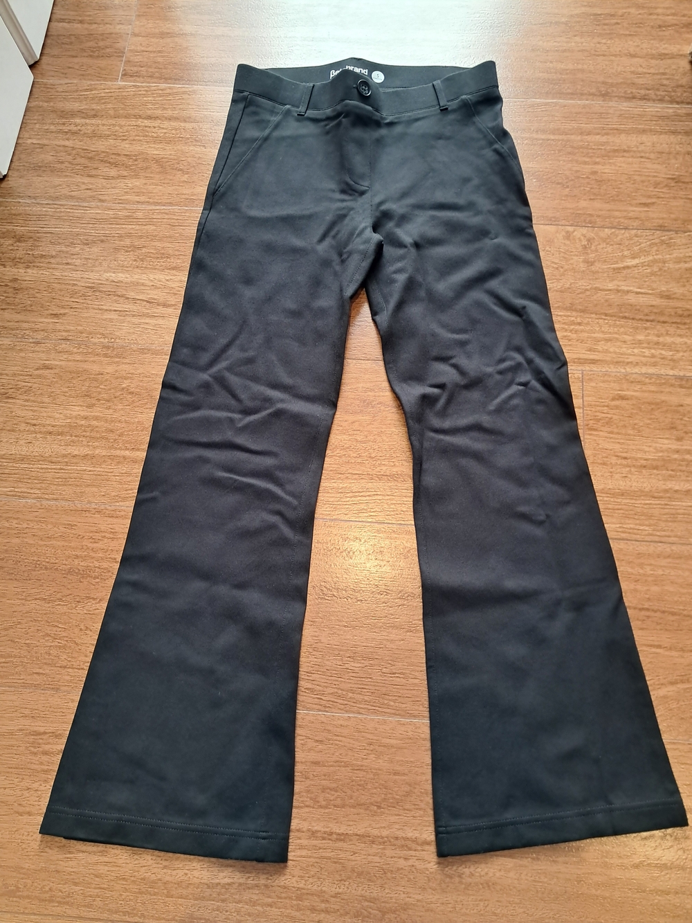 Betabrand Black Stretch Bootcut Pants